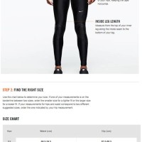 Nike Dri Fit Pants Size Chart