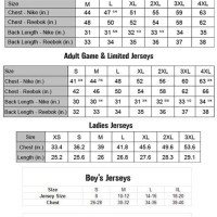 Nike Elite Basketball Jersey Size Chart