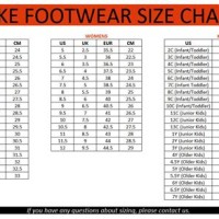 Nike Foot Size Chart Inches