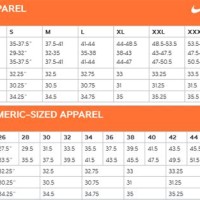 Nike Men S Clothing Size Chart Uk