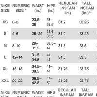 Nike Men S Leggings Size Chart