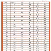 Nike Men S To Women Shoe Size Conversion Chart