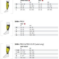 Nike Mercurial Lite Shin Guards Size Chart