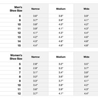 Nike Shoe Width Size Chart