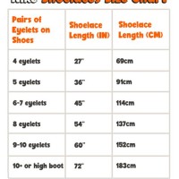 Nike Shoelace Length Chart