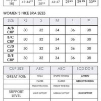 Nike Sports Bra Size Chart Singapore