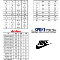 Nike Toddler Size Chart Age