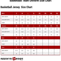 Nike Youth Basketball Jersey Size Chart