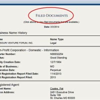 Non Missouri Corporation Charter Number