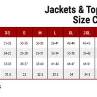 North Face Clothing Size Chart