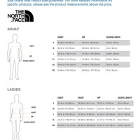 North Face Size Chart Uk