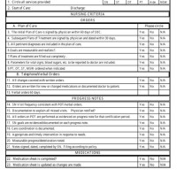 Nursing Chart Review Template