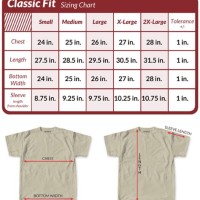 Off White T Shirt Size Chart