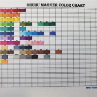 Ohuhu Marker Color Chart Blank