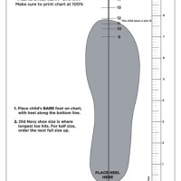 Old Navy Kid Shoe Size Chart