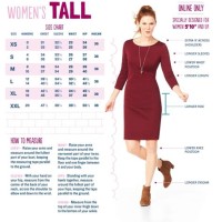 Old Navy Women S Tall Size Chart