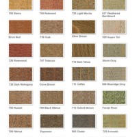 Olympic Exterior Wood Stain Color Chart