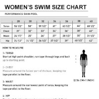 One Piece Swimsuit Size Chart Nike