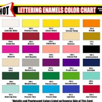 One Shot Enamel Color Chart