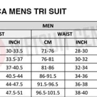 Orca Tri Suit Size Chart