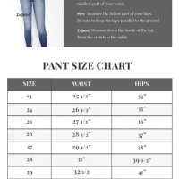 Pant Size Conversion Chart