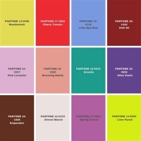 Pantone 2018 Colour Chart