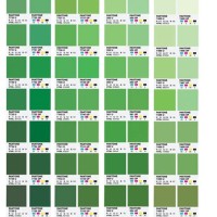 Pantone Color Chart Green