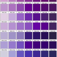 Pantone Colour Chart Purple