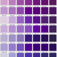 Pantone Colour Chart Violet