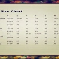 People Jeans Size Chart