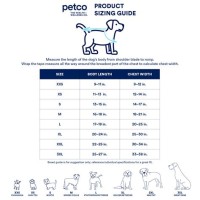 Petco Dog Clothes Size Chart