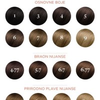 Phyto Hair Colour Chart