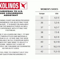 Pikolinos Shoe Size Conversion Chart