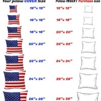 Pillow Insert Size Chart