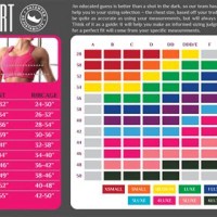 Pink Sports Bra Size Chart