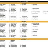 Pittsburgh Steelers Depth Chart