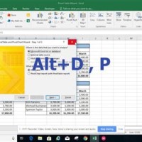 Pivot Table And Chart Wizard In Excel 2016