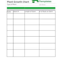 Plant Growth Chart Template