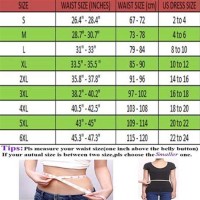 Plus Size Waist Trainer Chart