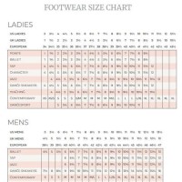 Pointe Shoes Size Chart Bloch