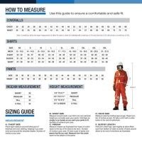 Polar King Coveralls Size Chart