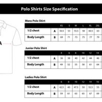 Polo Dress Shirt Size Chart