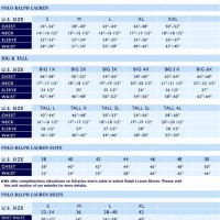 Polo Ralph Lauren Gloves Size Chart