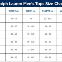 Polo Ralph Lauren Men S Size Chart