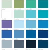 Pool Paint Color Chart