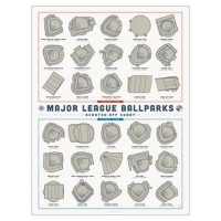 Pop Chart Lab Baseball Stadiums Scratch Off