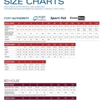 Port Authority Size Chart Measurements