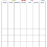 Potty Training Star Chart Template