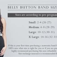 Pregnancy Belly Band Size Chart