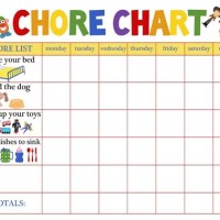 Printable Behavior Chart For 6 Year Old
